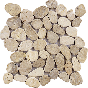 Trung Quốc Phật Sơn vàng tự nhiên <span class=keywords><strong>Pebble</strong></span> đá khảm đá cẩm thạch khảm cho nhà dEc Gạch Mosaic - Product Image 4