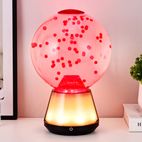 Veilleuse 3D moderne pour bébés et enfants, base à changement de couleur RGB, imitant un requin, lampe LED imitant une éruption volcanique
