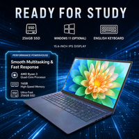 1. Ordinateur portable 15,6 pouces neuf, AMD Ryzen 3 3200U Quad Core, 8 Go de RAM, 256 Go de SSD, Full HD IPS, Windows 11, ordinateur portable pour étudiants