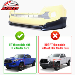 Compatible con Toyota Tacoma 16-23, estilo IK, 3 piezas, alerón delantero para parachoques, sin pintar, PU, accesorio exterior de alta calidad - Product Image 6