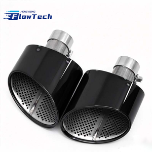 ปลายท่อไอเสียทรงรี FlowTech RS Style สำหรับอัพเกรด Audi A3 A4 A5 A6 A7 – สแตนเลส 304 ติดตั้งได้โดยตรง - Product Image 5