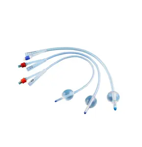 รูปร่างที่ปรับแต่งได้เพื่อความสะดวกสบายที่ดีที่สุดของผู้ป่วยและการระบายน้ำสายสวนปัสสาวะโค้งยืดหยุ่น - Product Image 1