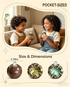ASMR 6cm Menthe Chocolat Noir Croustillant Balle Faite à la Main TPR Jouet Anti-Stress Créatif Cadeau pour Enfants et Adultes - Product Image 6