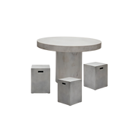 Ensemble de table à manger en ciment moderne sur mesure OEM, grande table rectangulaire légère, imperméable, durable, pour projets de restauration et d'hôtellerie