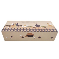 Conception personnalisée de cartons d'œufs en papier de stockage ondulé pour œufs de poule Boîte de papier d'emballage en carton écologique de haute qualité pour œufs