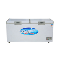 Congélateur horizontal à porte simple de 350 litres, congélateur commercial en acier inoxydable adapté aux restaurants et aux hôtels