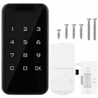 Nouvelle serrure électronique antivol RFID 2024 pour armoire, casier, tiroir de bureau ou de salle de sport en alliage de zinc avec mot de passe et clé