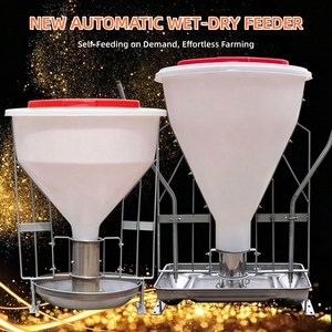 Mangeoire automatique pour porcs, bac à alimentation humide et sèche en acier inoxydable, trémie en PP, équipement d'alimentation pour porcs d'engraissement en ferme porcine - Product Image 4