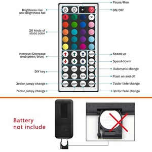 <span class=keywords><strong>Mini</strong></span> IR 44 Phím Điều Khiển Từ Xa DC12V Đèn Dimmer Không Dây <span class=keywords><strong>Mini</strong></span> LED RGB Điều Khiển Cho 3528 5050 RGB LED Strips Ánh Sáng - Product Image 2