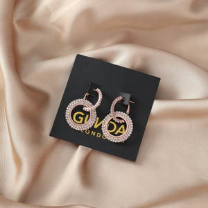 Wholesale Customized High Quality Jewelry Display Trays Customer's Logo Digital Printing <b>Cardboard</b> Necklace Ring Packaging - Product Image 4