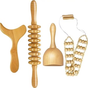 FDFIT Set de Gua Sha de <span class=keywords><strong>Madera</strong></span> de Haya y Rodillo Meridian <span class=keywords><strong>para</strong></span> Cuerpo Completo, Herramienta de Salud y Bienestar <span class=keywords><strong>para</strong></span> Comercio Exterior Transfronterizo - Product Image 1