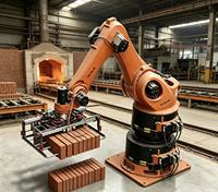 Máquina Automática para Fabricar Ladrillos de Arcilla, Robot Paletizador Programable, Línea de Producción de Ladrillos, Máquina Empacadora de Ladrillos
