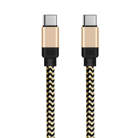 DDP USA 1m 60W câble de chargeur tressé USB C vers USB C 60W câble de données de charge rapide pour iphone 17 16 15 câble USB C multicolore