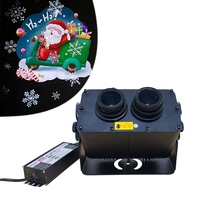Projecteur LED extérieur 60W en aluminium IP65 pour publicité de Noël, Gobo 2-en-1, projection de flocons de neige
