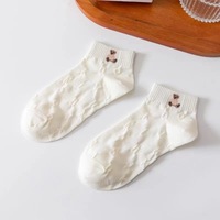 Chaussettes blanches Chaussettes courtes Summer Thin Style Trendy All-match