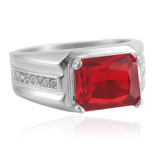 Geometric Stone <b>Ring</b> Prong Setting Women's Fashion Jewelry Gift - Product Image 5