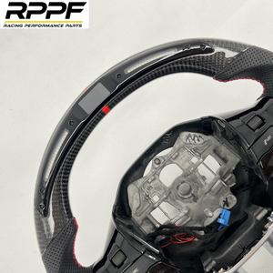 Volant en fibre de carbone de haute qualité Rppf avec écran LED pour Renault Peugeot 208/<span class=keywords><strong>308</strong></span> <span class=keywords><strong>GTI</strong></span> - Product Image 4