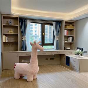 Escritorio de Computadora de Madera de Lujo con Ventana y Librero, Cómoda para Dormitorio - Product Image 4