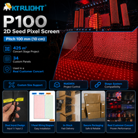 Pantalla LED Modular Personalizada P100 2D Seed Pixel Screen Controlada por MADRIX de 425m² para Proyecto de Conciertos en Italia