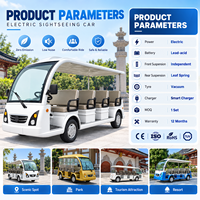Meilleur prix d'usine pour véhicule électrique à faible vitesse, alimenté par batterie, pour le tourisme, bus touristique à vendre