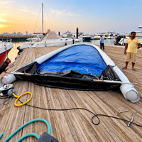 Aires d'amarrage pour yachts et bateaux à moteur, marinas gonflables, pontons flottants, quais pour kayaks, mesures anti-salissures et anti-corrosion pour yachts