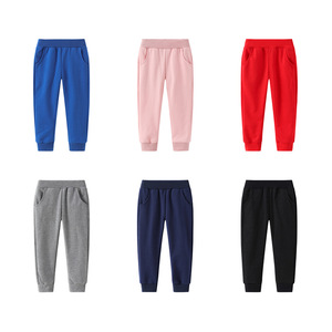 Novedad de Primavera 2019, Pantalones Largos de Punto Casuales para Niños y Niñas, de Color Sólido, a la Moda, Estilo Coreano - Product Image 2