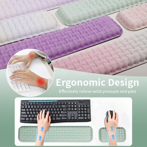 Ergonomik özel sümen bilek dinlenme oyun Mouse Pad seti PC bellek köpük jel silikon bilgisayar aksesuarları ofis ev karikatür - Product Image 3