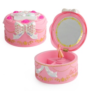 Wholesale Musical Jewelry <b>Box</b> Ballerina with <b>Mirror</b> Creative Makeup <b>Mirror</b> Jewelry Storage Packaging <b>Box</b> for Children - Product Image 6