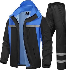 Combinaison de <span class=keywords><strong>pluie</strong></span> pour <span class=keywords><strong>homme</strong></span> de haute qualité, veste et <span class=keywords><strong>pantalon</strong></span> de travail réfléchissants à haute visibilité pour tous les sports, la ferme, la pêche, la <span class=keywords><strong>moto</strong></span> - Product Image 2