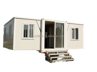 Maison conteneur pliable à double aile de 20 pieds : une micro-maison à assembler rapidement et facilement à transporter