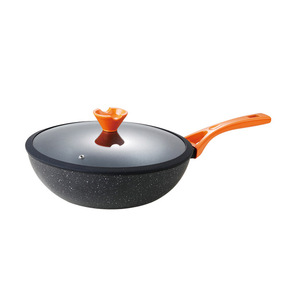 Shanchu Black Crystal Magic Particle 30cm Wok Non-Stick Household Frying Pan - Product Image 1