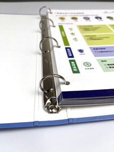 Bìa Cứng Giấy Tùy Chỉnh Bìa Cứng <span class=keywords><strong>4</strong></span> Vòng Chữ O Với Chỉ Mục Trang Bìa Hồ Sơ Giấy A4 - Product Image 6