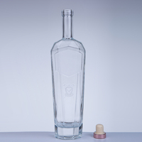 Botol Vodka Kosong Berkualitas Tinggi 700ml untuk Minuman Keras, Anggur & Minuman Kerajinan  Grosir Logo Kustom