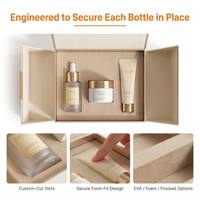 Boîte rigide à rabat magnétique personnalisée avec impression UV et insert en papier personnalisé pour coffret de maquillage et emballage de coffret de parfum