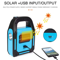 Lampe de travail portable Shingel 2026 3-en-1 solaire rechargeable par USB COB étanche IP44 à faible consommation d'énergie