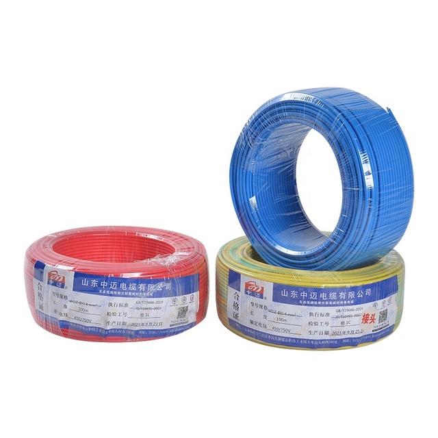 OEM 1.5 Mm 2.5 Mm 4 Mm 6 Mm Electric Cable Wire Electrical for House Wiring