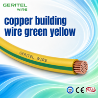 Cable de Tierra Certificado CE TUV VDE 0.6/1KV Verde Amarillo V-90 con Aislamiento de PVC y Conductor de Cobre 1.0-400mm 75/90
