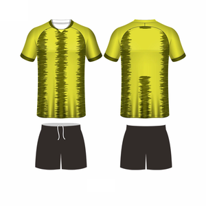 Uniforme de Fútbol Corto Transpirable de Secado Rápido de Alta Calidad al por Mayor de Fábrica, 100% Poliéster, Impresión por Transferencia de Calor Personalizada para Adultos - Product Image 5