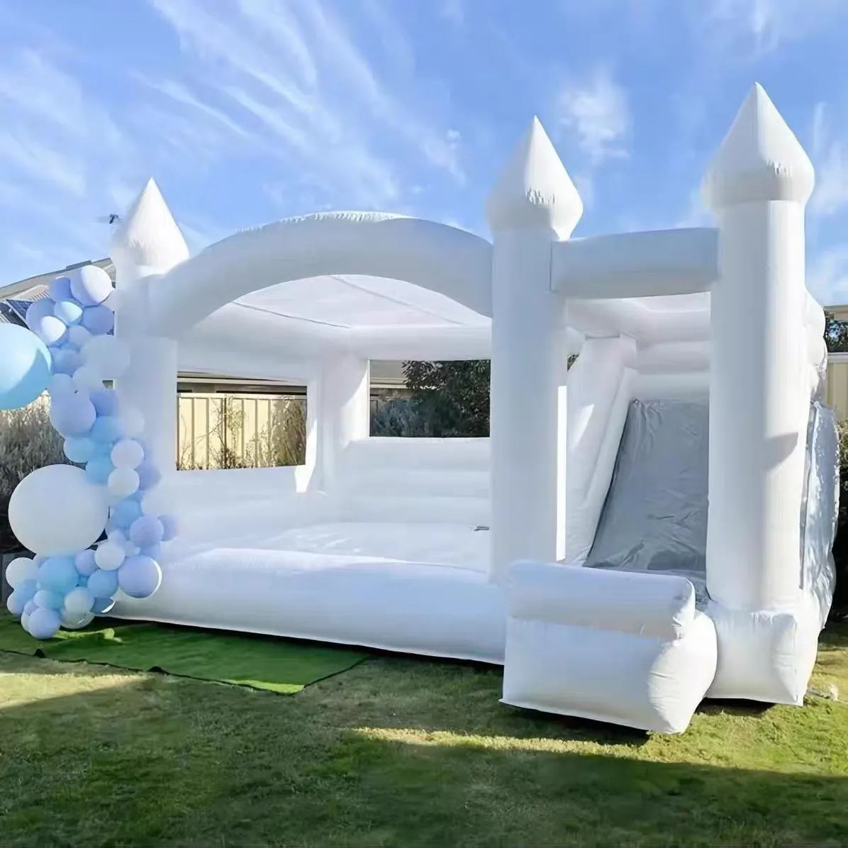 Combo de Castillo de gorila inflable de globo/casa de rebote inflable para niños de grado comercial con tobogán