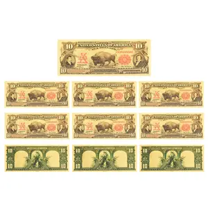 Faux billets en papier US personnalisés, billets en or, billets de banque en dollars, billets de banque Non-monnaie, billets en papier à collectionner pour souvenir