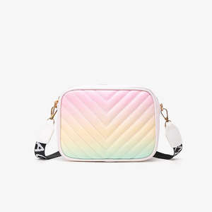 Nouveau Sac à bandoulière pour appareil photo, brodé, dégradé de couleurs, petit sac carré tendance pour femme, essentiel 2026 - Product Image 1