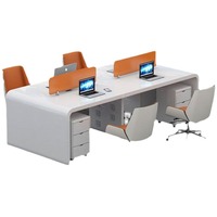 Mobilier de bureau modulaire moderne d'usine direct poste de travail bureau 6 places bureau de poste de travail à vendre