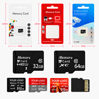 Proveedor de Tarjetas Micro TF de Plástico de Marca Blanca Personalizadas de 128GB/256GB/512GB/1TB, Grabación de Video 4K UHD, PC A1 A2, Lectura Rápida, Davlo