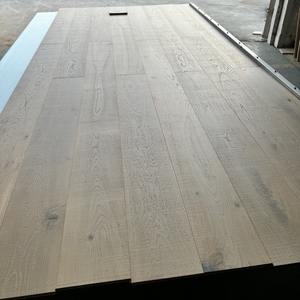 Suelo de Madera de Roble Real Fabricado con Tablas Anchas, Color Natural, Superficie Rústica, Marcas de Aserrado, Acabado Cepillado, Suelo de Madera de 3 Capas para el Hogar - Product Image 6