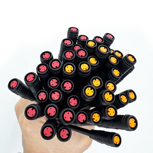 Conector de Cabo à Prova d'Água IP67 M6 M8 Macho e Fêmea 2/3/4/5/6 Pinos com Extremidade Única e Fio de Cobre Puro Estanhado para PCB - Product Image 1