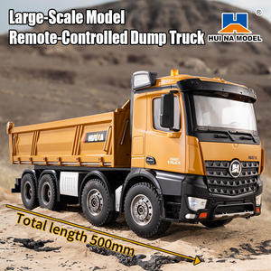 Camion à benne basculante RC à l'échelle 1/14, véhicule d'ingénierie semi-alliage avec son et lumière, télécommande Wi-Fi 2.4G, niveau expert, câble USB inclus - Product Image 3