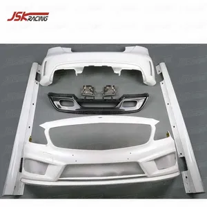 A45 Stijl Glasvezel Body Kit Revozport Stijl Carbon Diffuser Voor 2013-2015 Mercedes Benz A-CLASS W176 a180 A200 A2