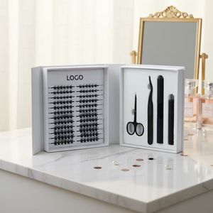 Ngắn Pre-Cắt Phân Đoạn Lông Mi Cụm Cá nhân 8-14Mm DIY Cụm Lash Mở Rộng Kit Chuyên Nghiệp Manga Lash Cụm - Product Image 1