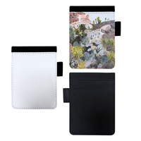 Portefeuille vierge en toile personnalisable par sublimation, format A5, carnet de transfert thermique avec bloc-notes pour cadeaux d'entreprise