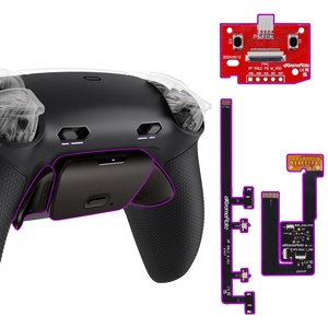 Rubberized Black Metal Back Button RISE Plus MAX RMB Back Paddle Kit With Click Trigger Stops for PS5 <b>Controller</b> BDM-030/040/050 - Product Image 1